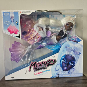 MERMAZE Mermaidz Winter Waves Doll- Crystabella Purple Glitter Tail  NWT